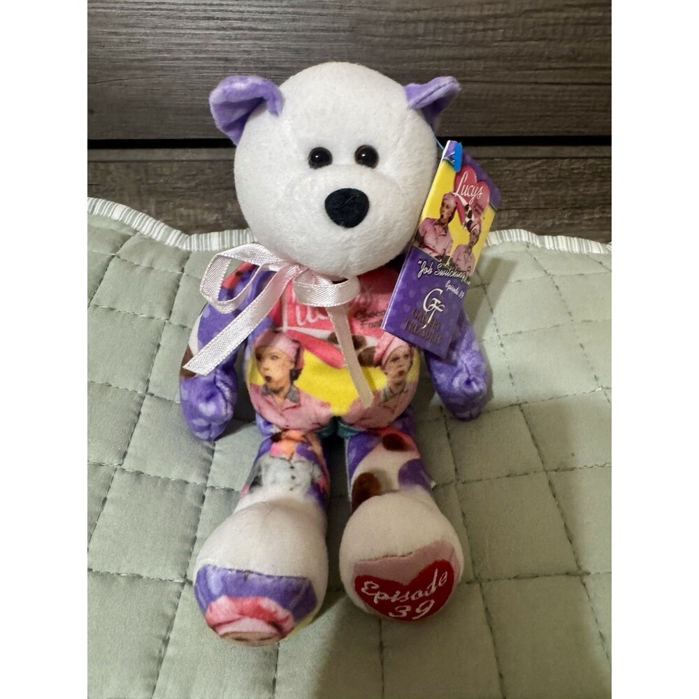 Gallery Treasures I Love Lucy Episode 39 Handmade Plush Bear w/ Hang Tag Bow
